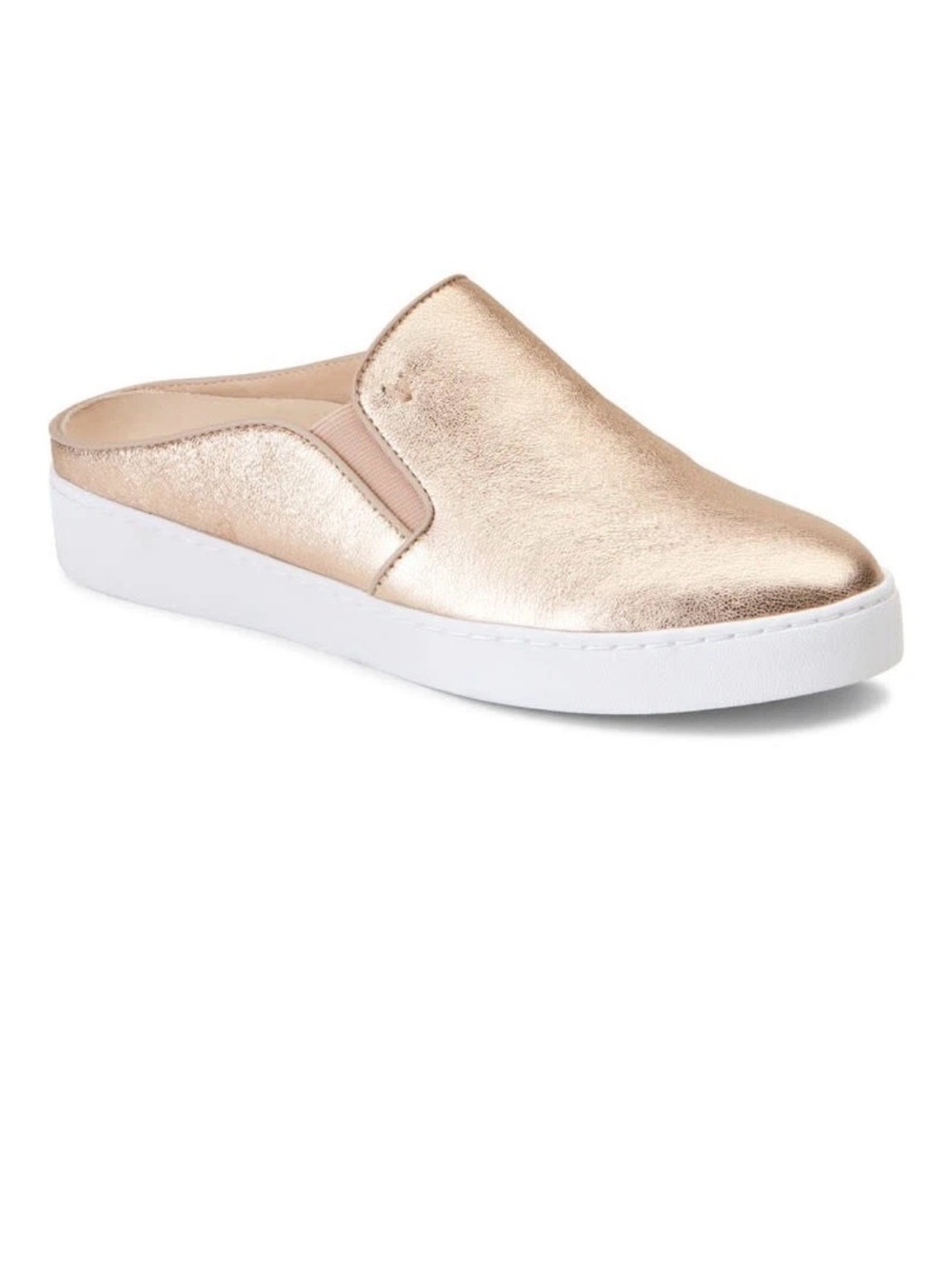 Vionic Dakota Metallic Rose Gold Slip-On Mule Sneakers Size 6.5